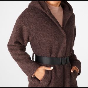 Fabletics Teddy Hooded Coat Jacket
